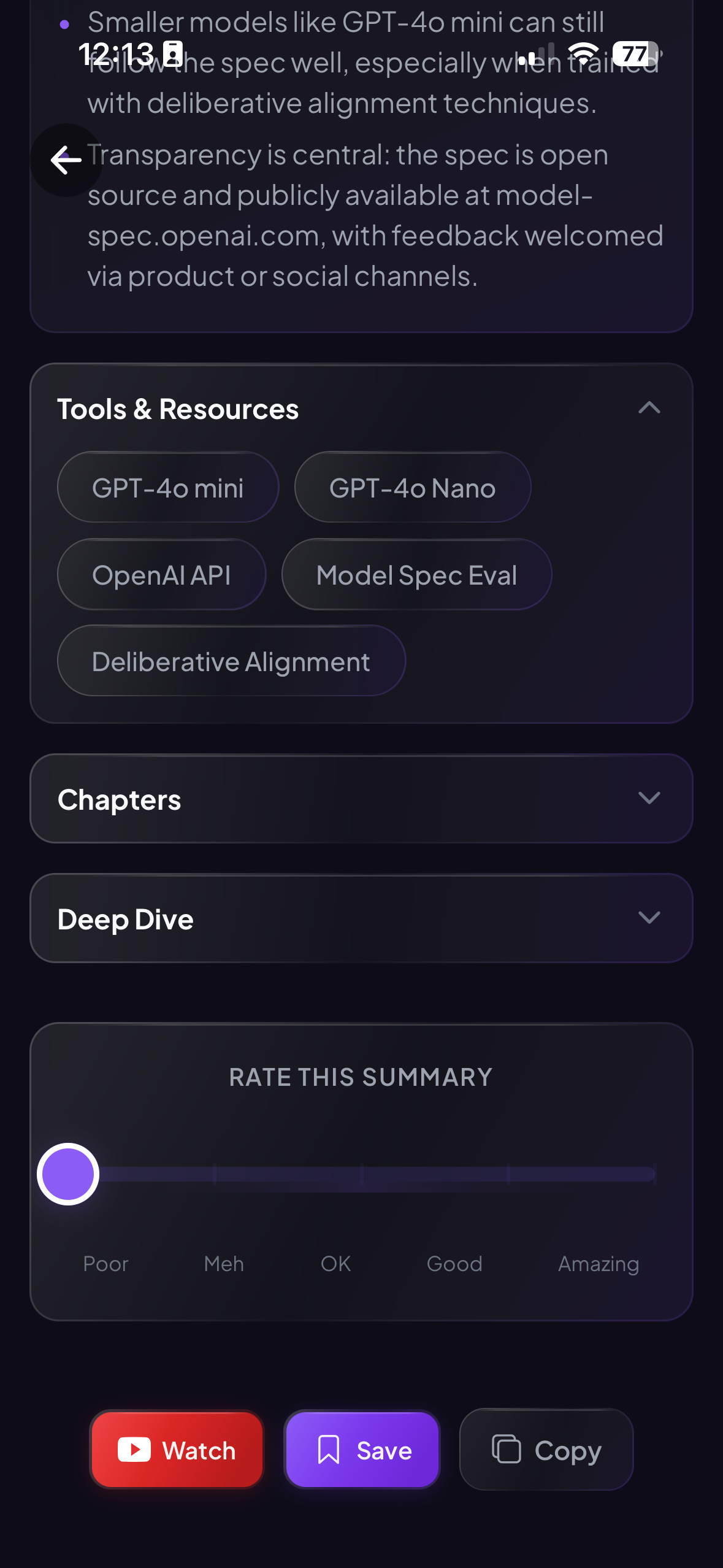 Resources & structure